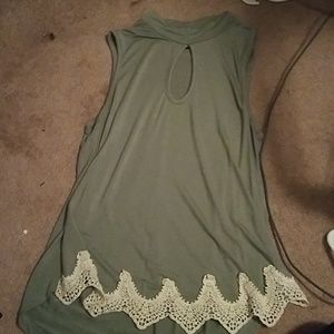 Lacey tank top